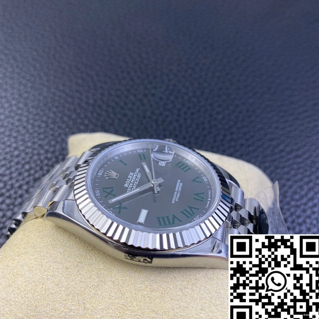 M126334-0022 Clean Dial Grey Rolex Datejust Factory 0901